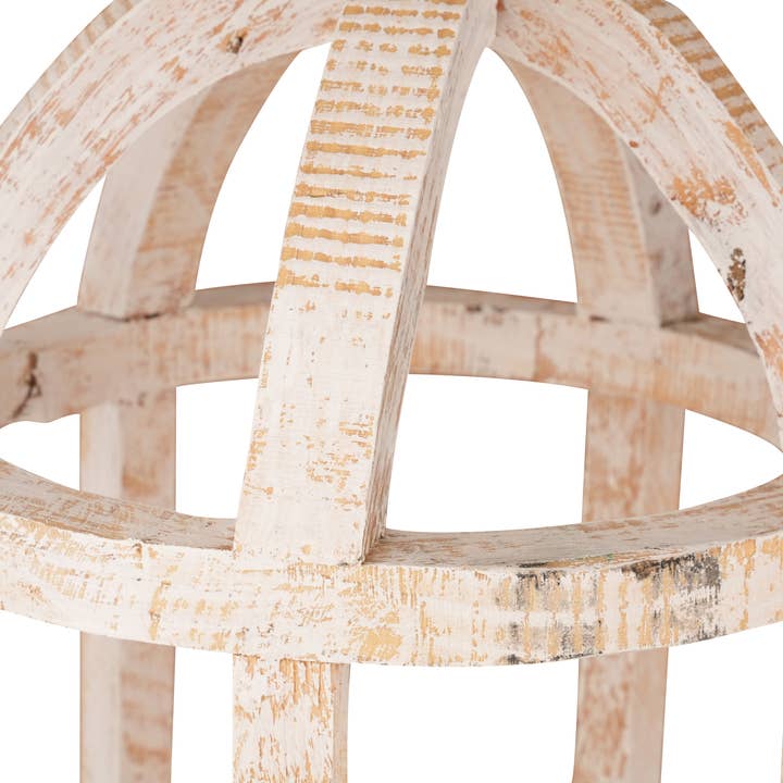 My Amigos Imports - Wholesale Lantern - Richmond Round Farmhouse Wood Lantern-12x28 inches-3 Colors