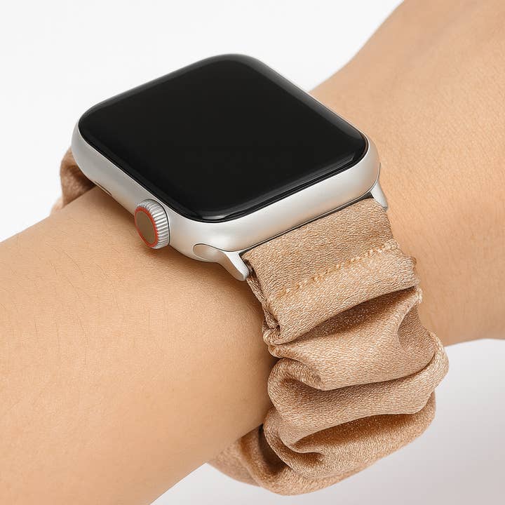 Scrunchie Elastisches Uhrenarmband - Latte für den Großhandel von Betty James