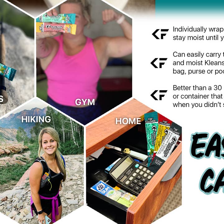 Klean Freak - Wholesale Face & body wipes - Klean Freak Flusher 20 Pack 2