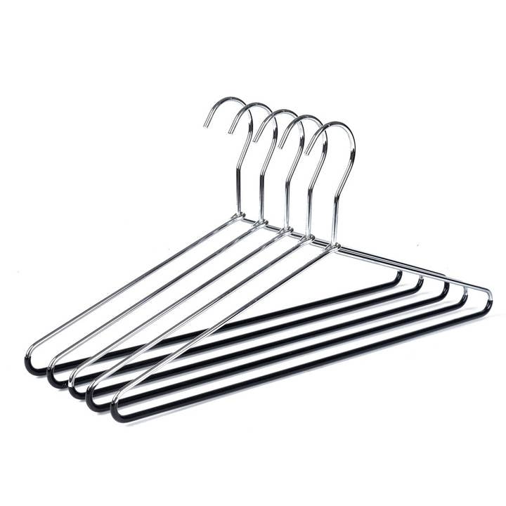 Quality Hangers - Wholesale Clothes Hangers - 8882 Metal Hanger with Black PVC coating on Bottom2
