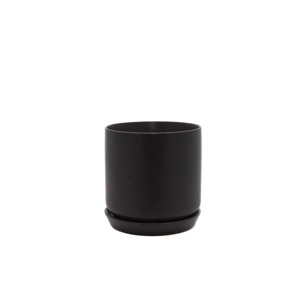 Potted - Wholesale Plant pot - Small Oslo Planter Jet Black0