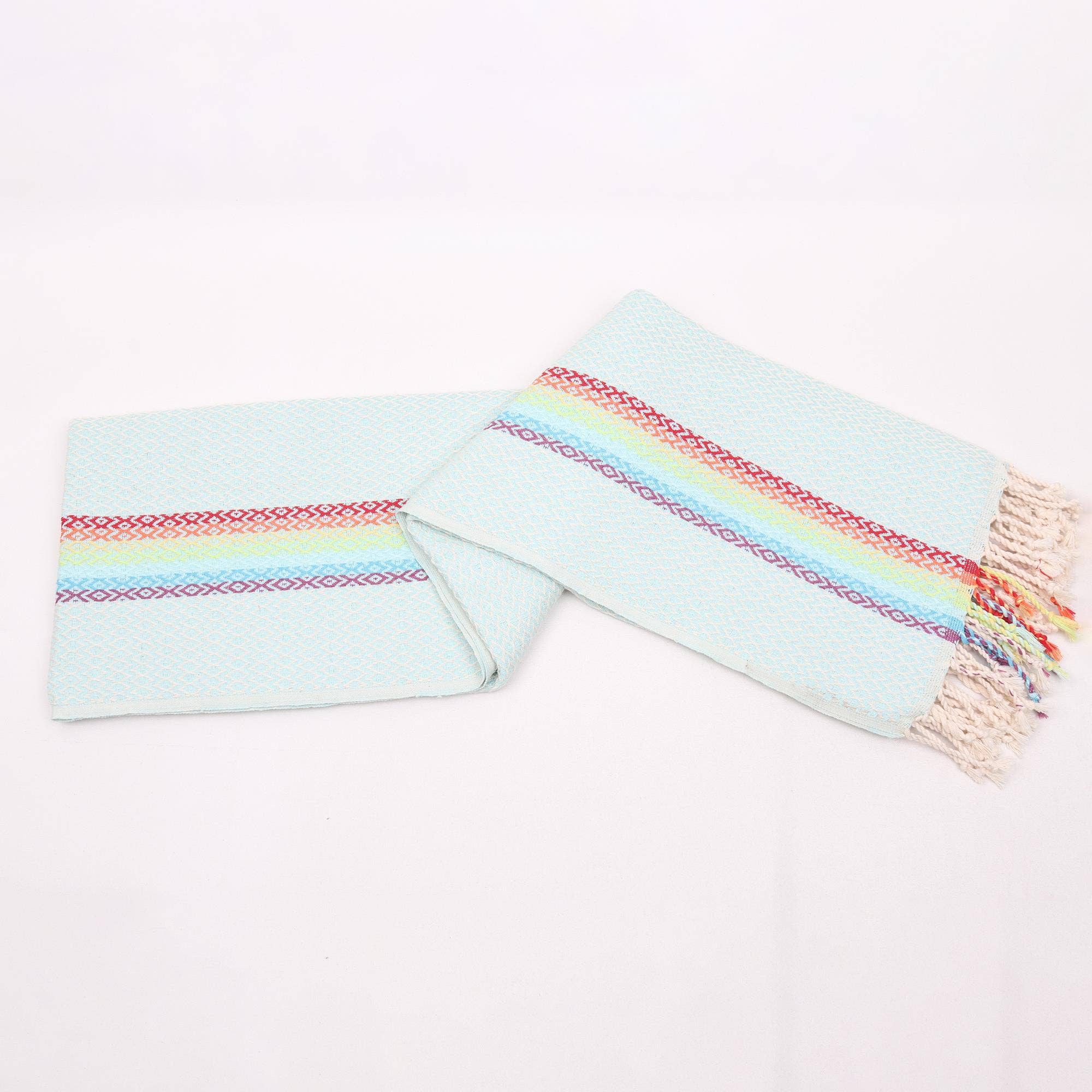 Anatolia Loom - Wholesale Beach Towel - Woven Turkish Cotton Towel with Rainbow Ethnic Detail5
