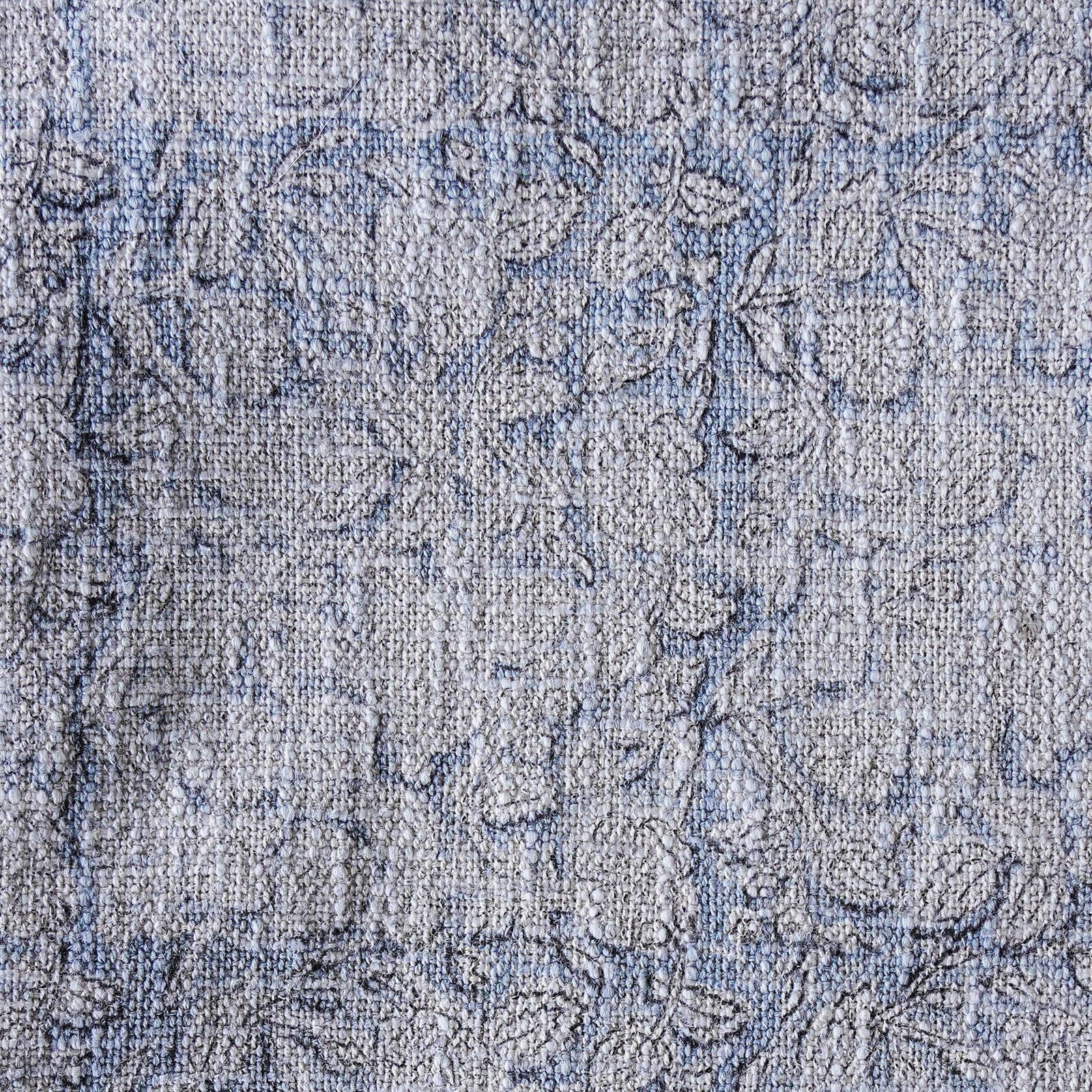 Blue Ocean Traders - Vente Plaids - Jeté en coton tissé à la main avec imprimé bleu3