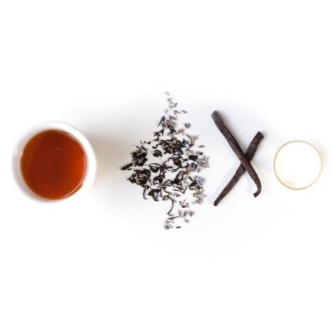 Organic Lavender Cream Loose Leaf 100g for wholesale by Tea Sparrow