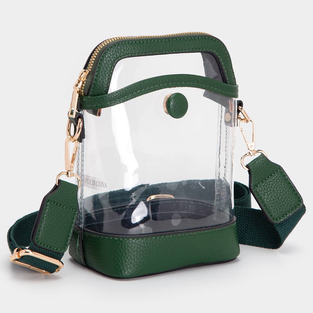Sensibling Corp. - Wholesale Crossbody Bag - Women's - Solid Faux Leather Transparent Crossbody Bag9