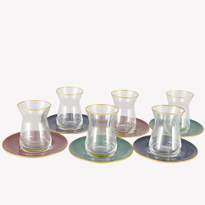 AULICA - Wholesale Coffee/Tea Cup - Elegant Tea Cups And Saucers - Set Of 6