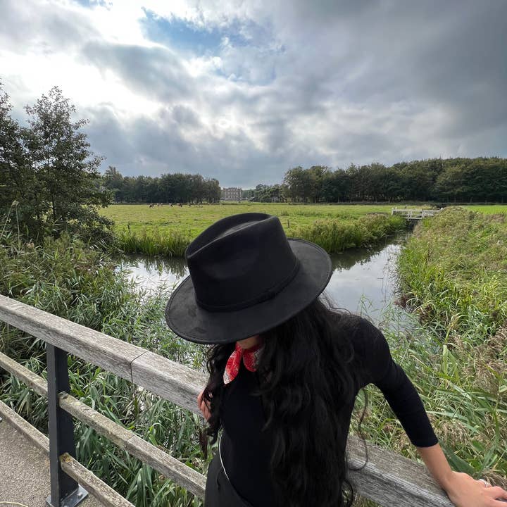 Queretaro · Water proof Black vegan suede Fedora hat for wholesale by Sandoval Hats