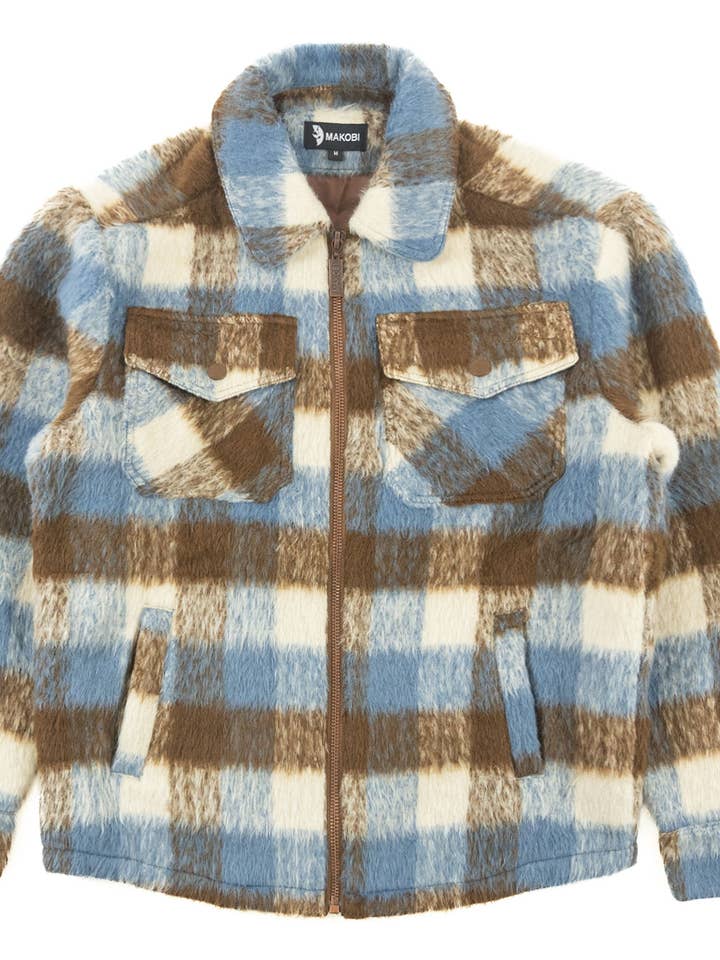 M1048 Gabana Shirt Jacket - Brown for wholesale by Makobi