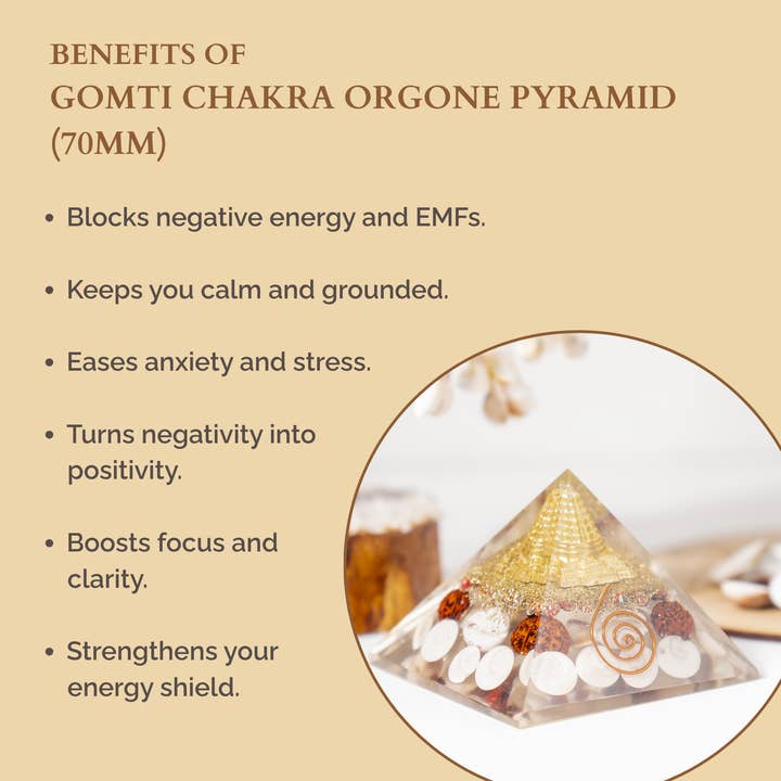 Soothing Crystals - Wholesale Spiritual Stone/Crystal - Orgone Pyramid | Gomti Chakra Pyramid | Healing Crystal9