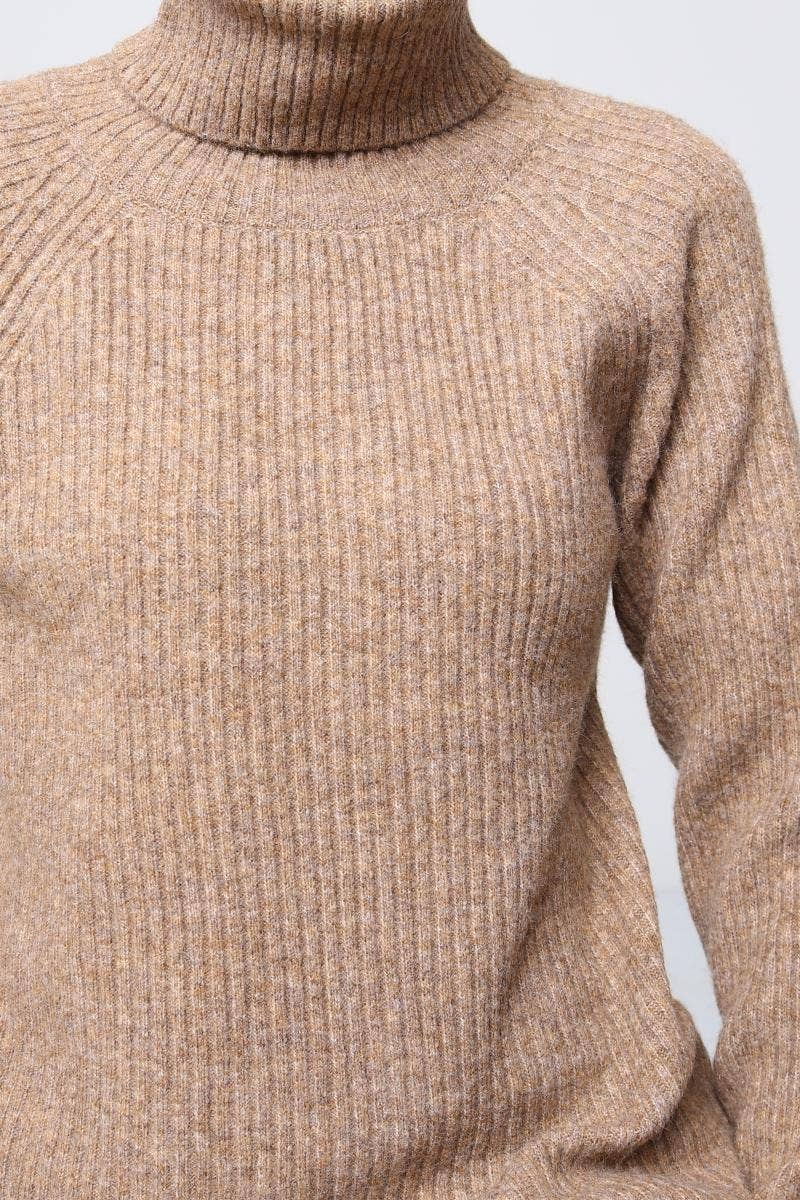 DIX-ONZE - Vente Pull en maille – femme - Pull Maille Côtelée – Col Roulé & Manches Longues51