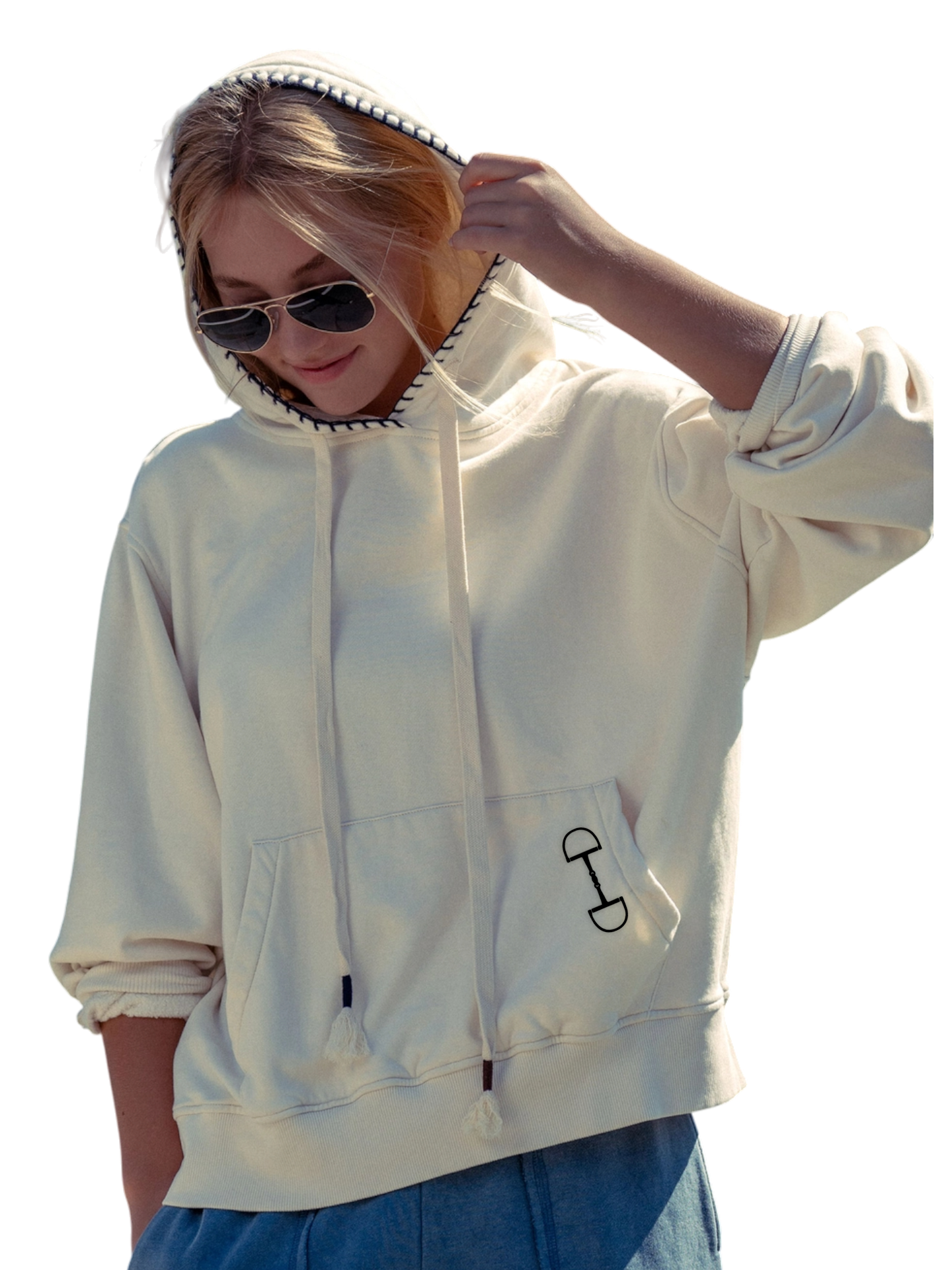 Equine & Design, LLC - Wholesale Hoodie - Women's - Damascus Bit Logo Hoodie Loungewear6
