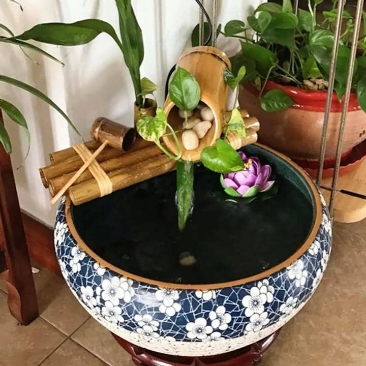 everythingbamboo - Wholesale Outdoor ornament/decor - Bamboo Water Fountain Water Feature Flowing Indoor Outdoor Garden Decoration10