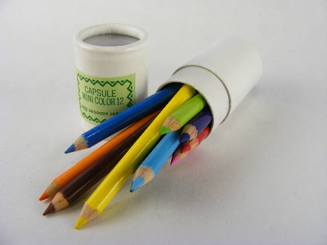 BCmini - Wholesale Colored Pencil - 21602 12 sets of 12 mini pencils in mini paper tube-1220