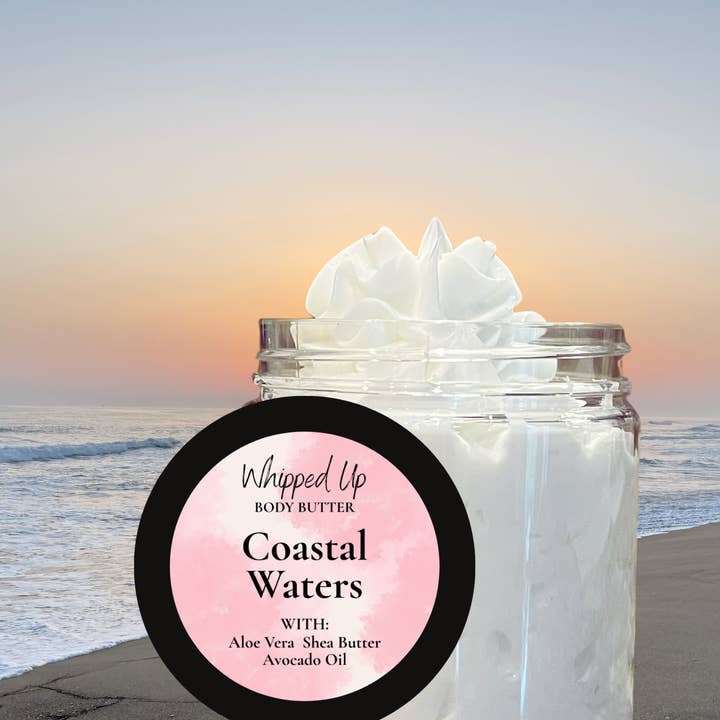 Coastal Waters Body Butter for wholesale by Whipped Up Bath and Body Co