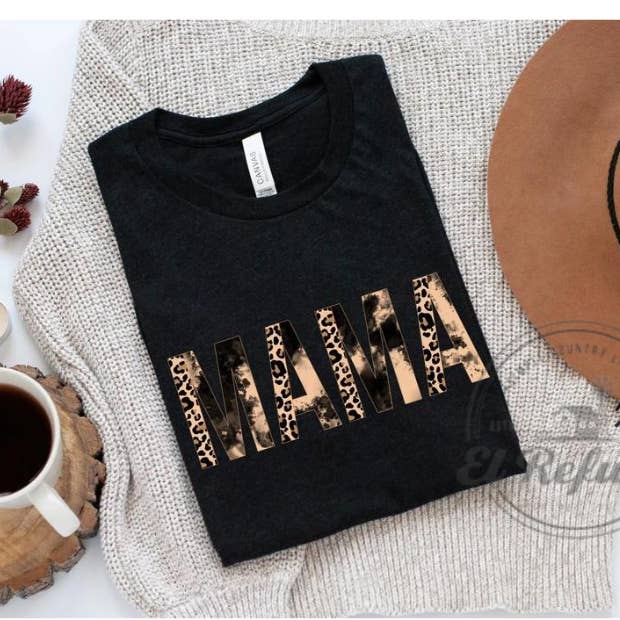 Distressed Mama Shirt, Mama Tee, Mama Shirt, Mama Gift, Tee for wholesale by El Refugio Homestead