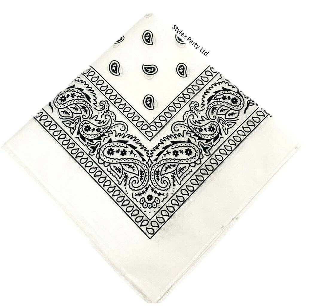 Stylex Party - Vente Bandana – femme - Écharpes Bandana Funky Design Paisley Headband0