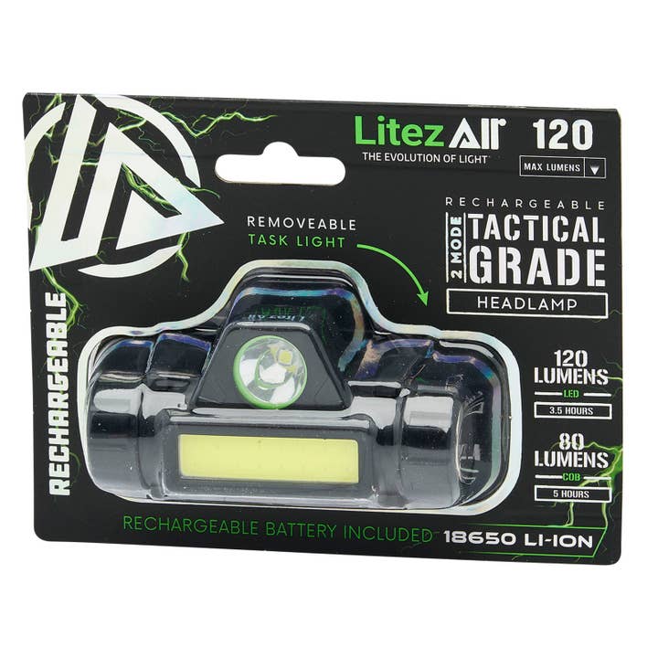 LitezAll - Wholesale Flashlight - LitezAll Rechargeable Dual Mode Headlamp20