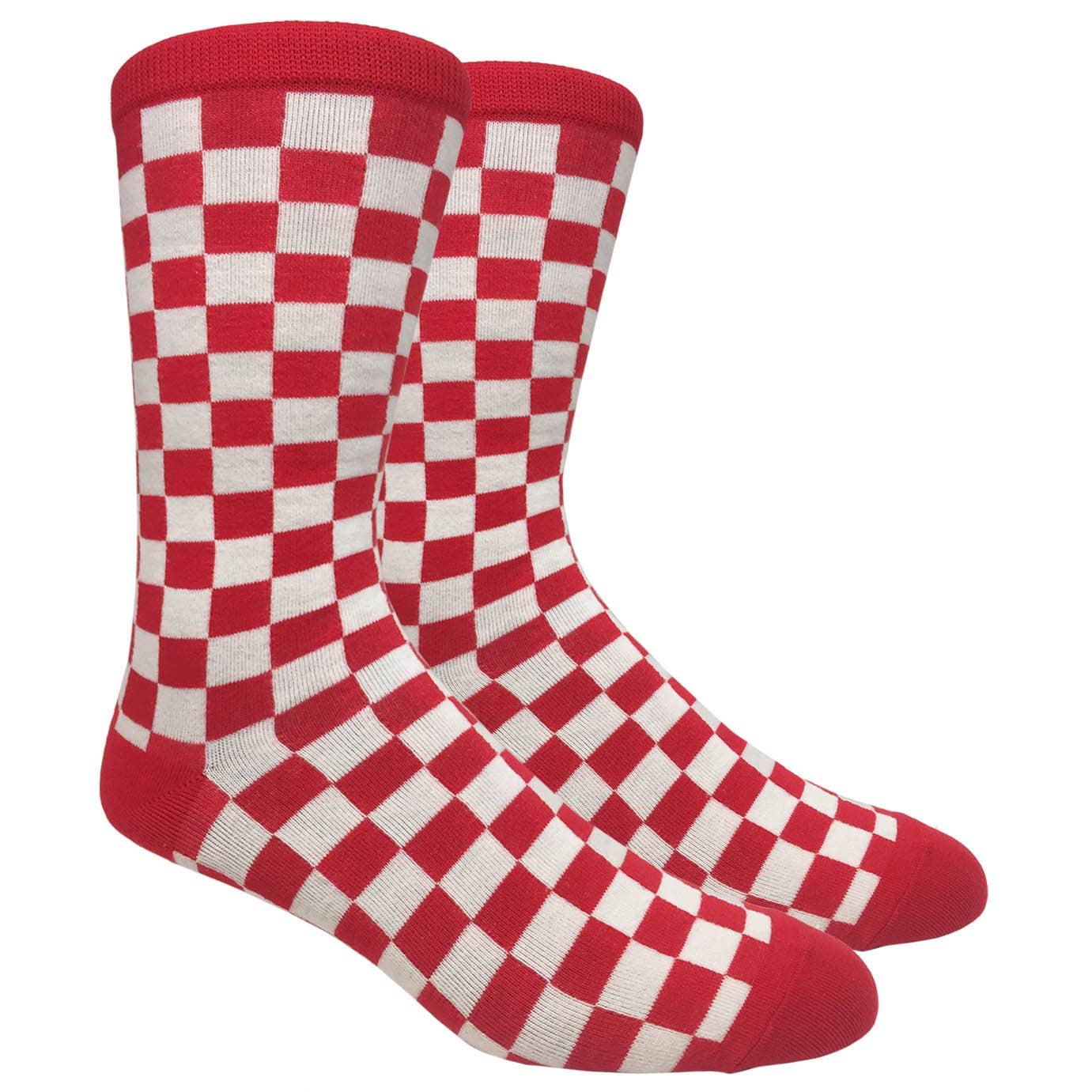 Finefit - Wholesale Socks - Unisex - Checkered (Red)