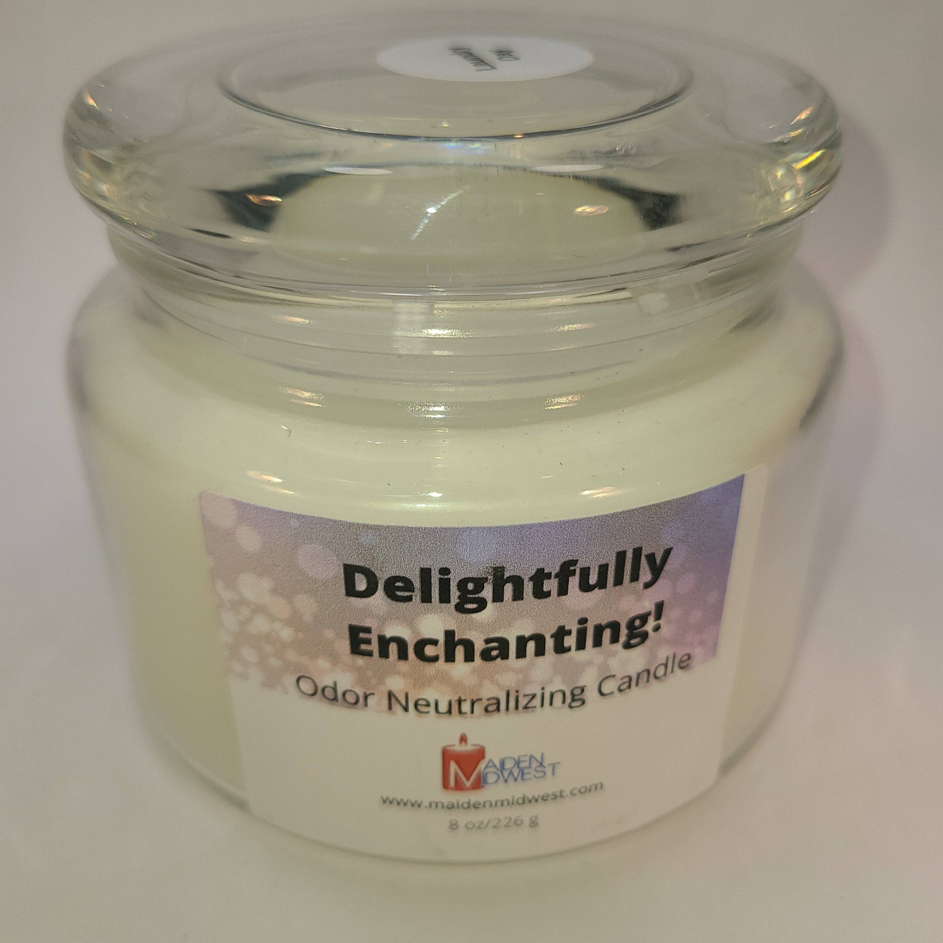 Maiden Midwest - Wholesale Jar/Filled Candle - Unscented Odor Eliminating Candle (8 ounce)0