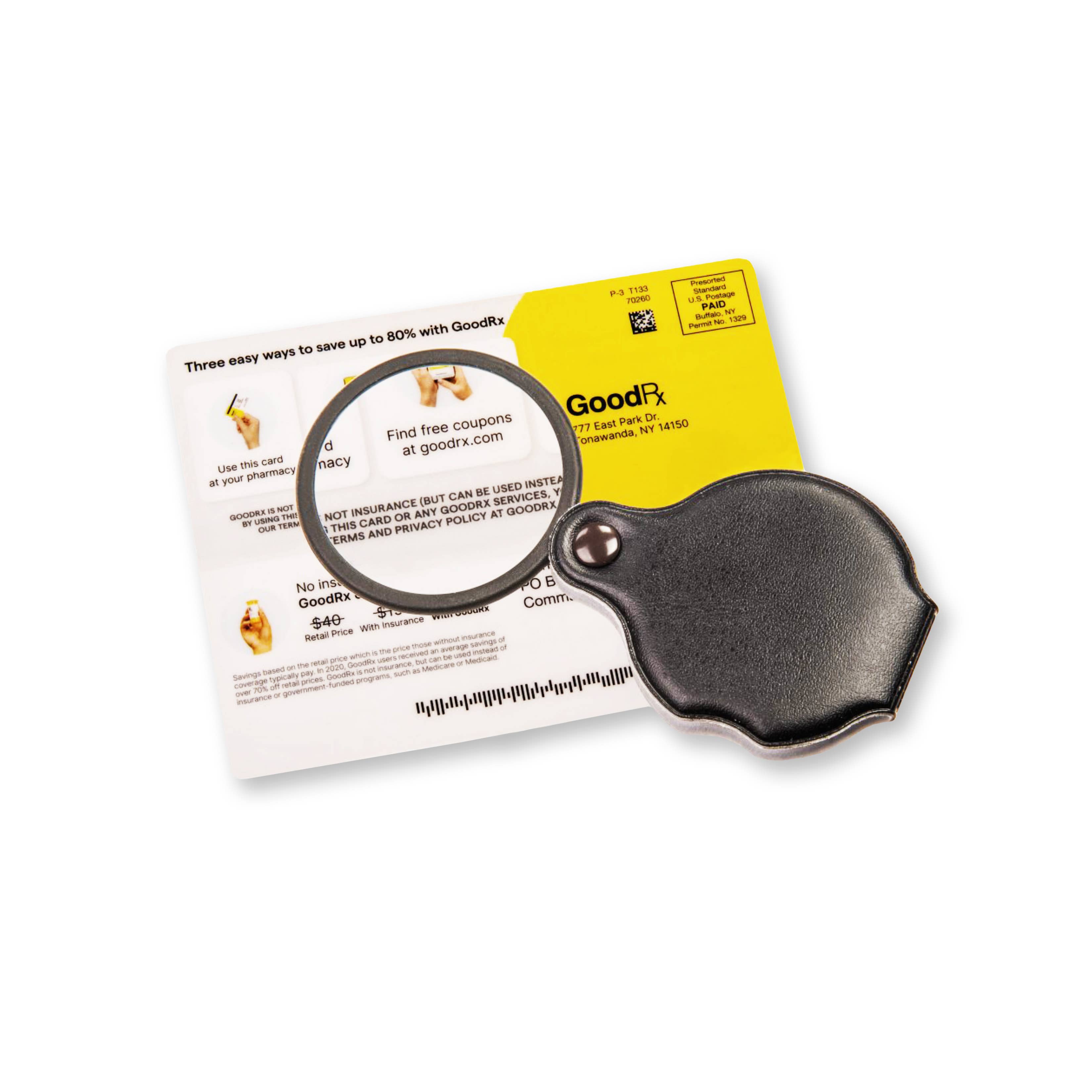 Carson - Wholesale Magnifying Glass - Slide-Open 4x Magnifying Glass with Soft Protective Sleeve1