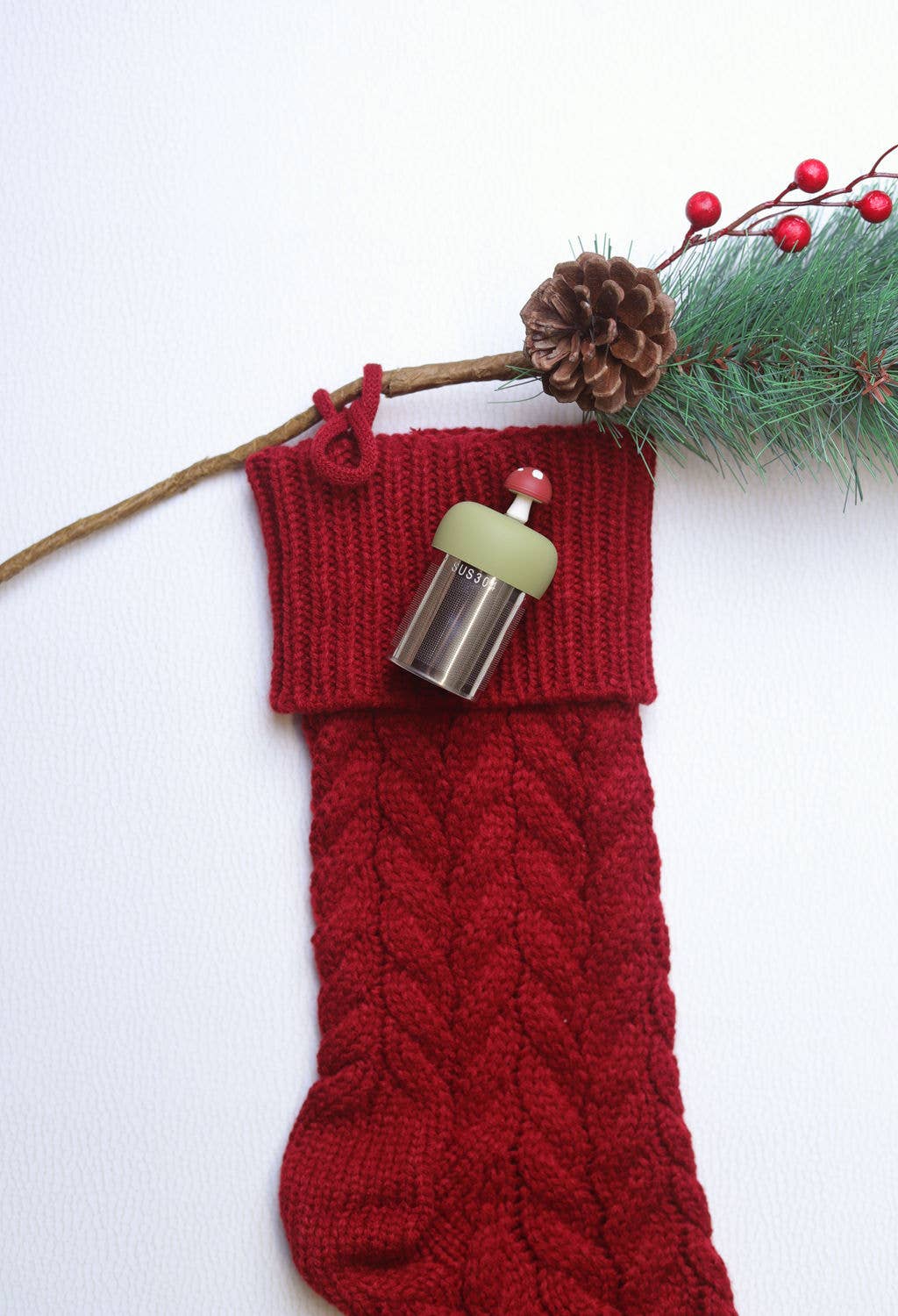 Float2infuse Tea Infuser – Coador/infusor de chá por atacado – Cogumelo | Ingremeador de Chá Flutuante | Base Verde | Vermelho11