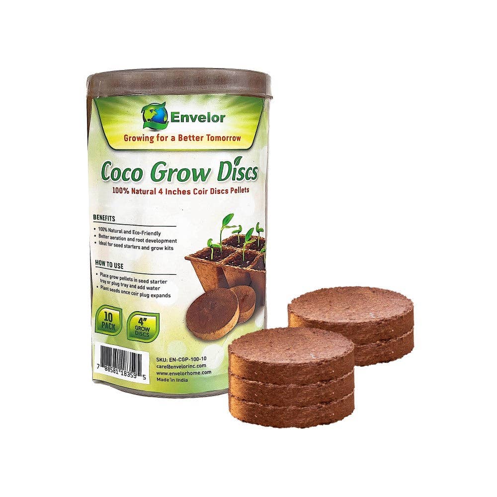 Coir Grow Discs 4 Inches for wholesale on Faire12
