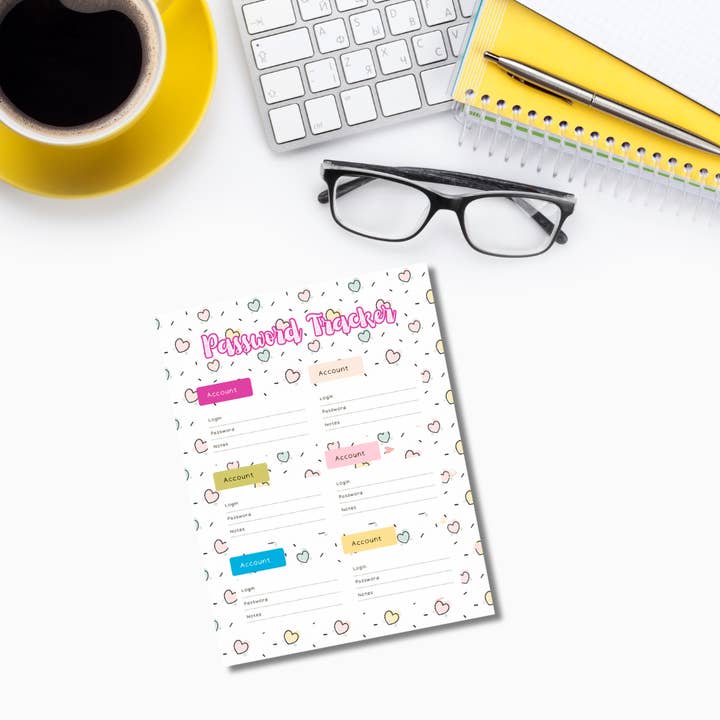 Missh Shop - Wholesale Journal/Diary - Password Tracker 20 pages 160 passwords7