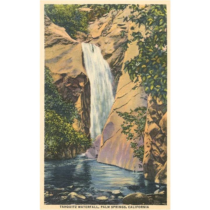 Found Image Press – Engroshandel Brevpapir/sæt med noteskort – Hilsen Kort CD-159 Tahquitz Vandfald, Palm Springs