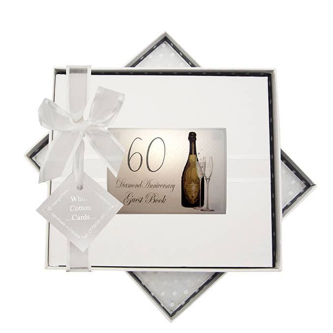 Bottiglia Diamond Anniversary - Libro degli ospiti (CF60G) per la vendita all'ingrosso da parte di White Cotton Cards