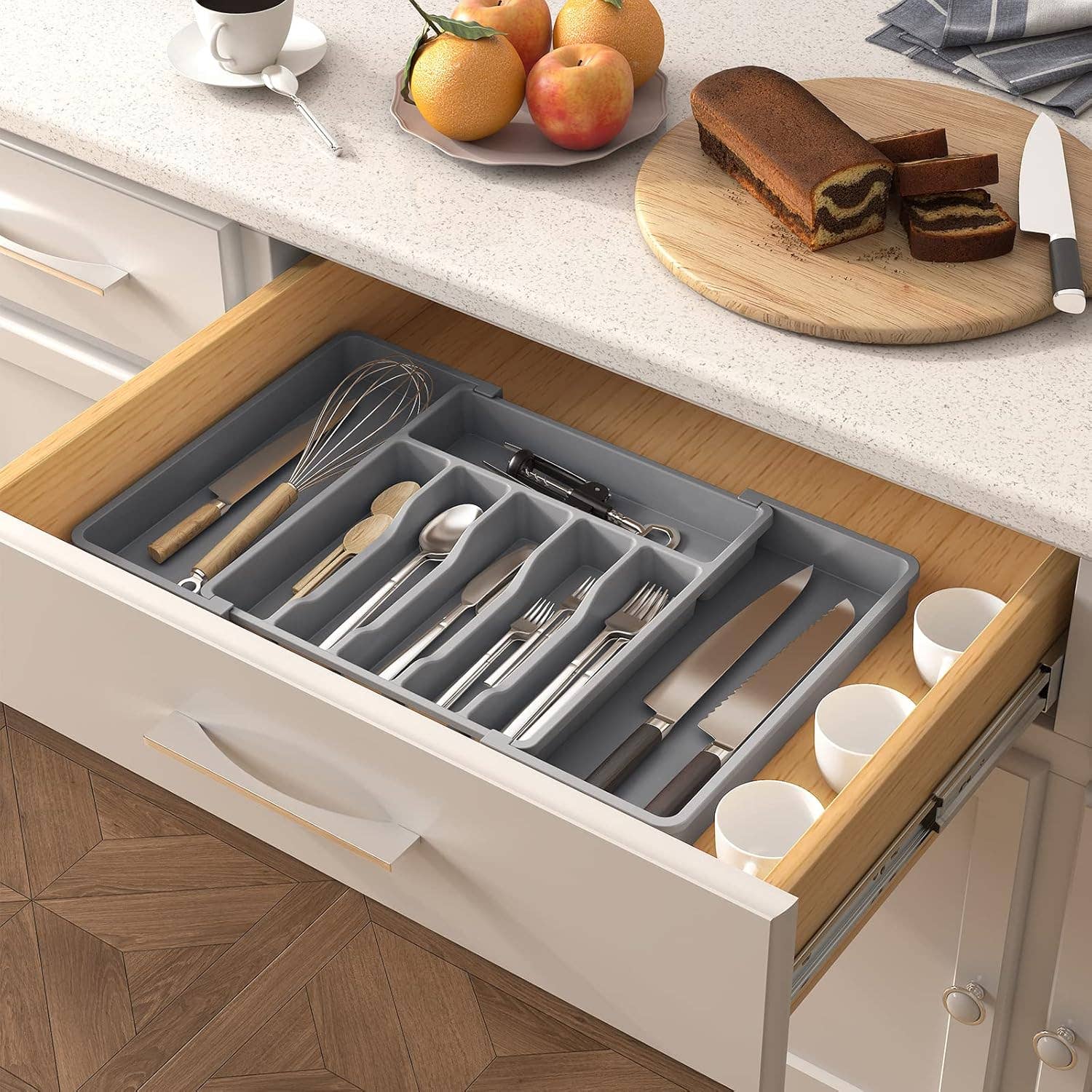 Otterware - Wholesale Drawer Organizer - Expandable Drawer Organizer – Adjustable 8-Compartment Tray5