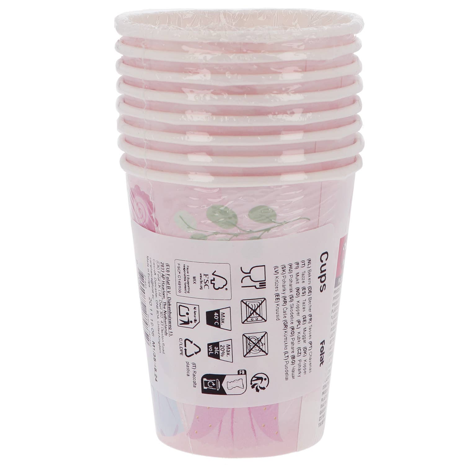 Folat BV – Großhandel Einwegbecher – Becher - Hübsche Prinzessin - 250 ml - 8 Stück3