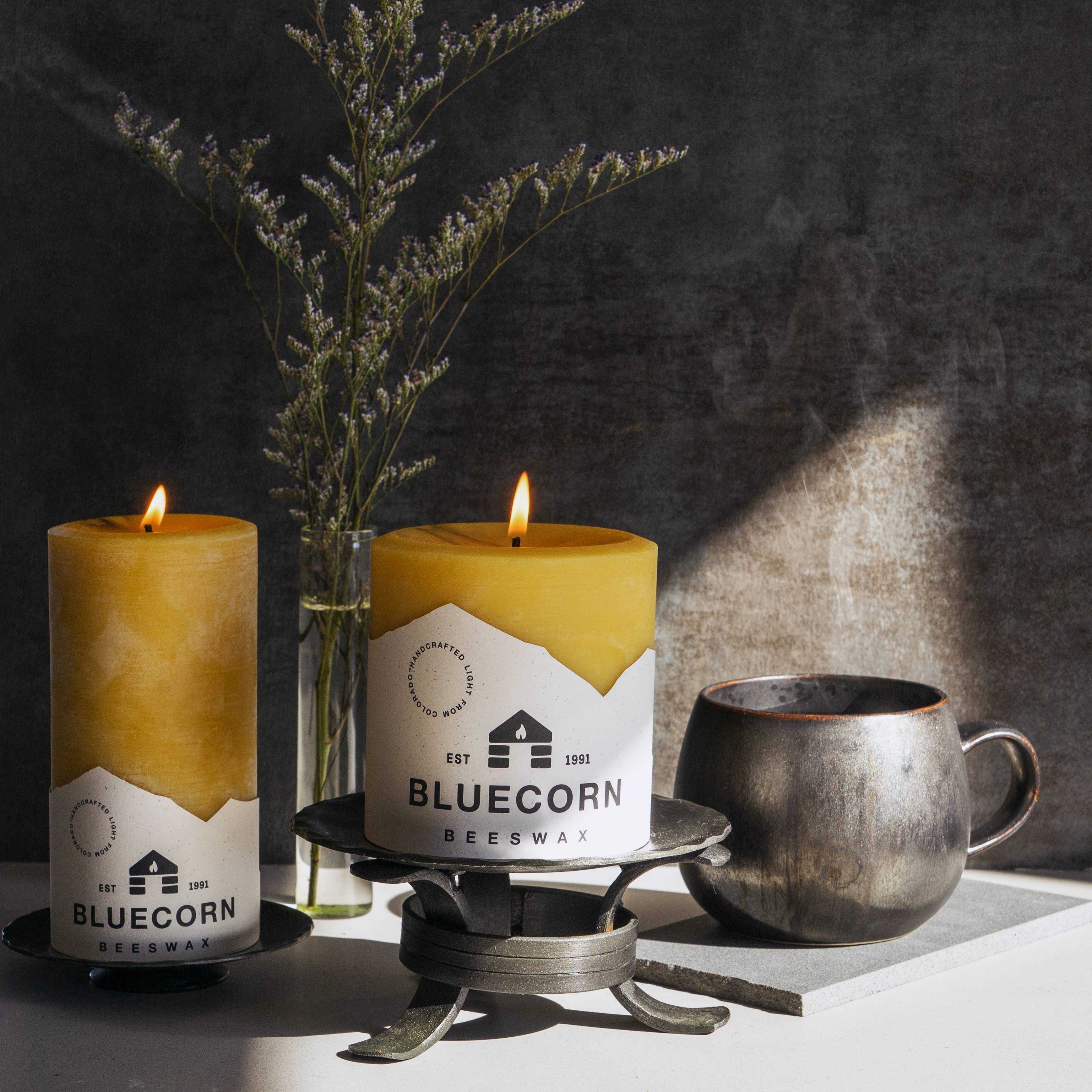 Bluecorn Candles - Vente Bougies piliers - Bougies Pilier en Cire d'Abeille Pure – Fait Main aux États-Unis23