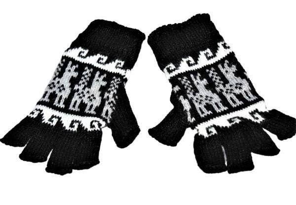 Choice Alpaca Products - Wholesale Gloves – Women's - Alpaca Inca Patterned Fingerless Gloves2