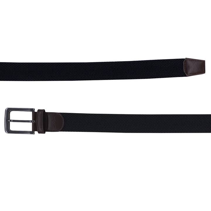 B Scott Performance Stretchgürtel (Schwarz) für den Großhandel von Boston Scott Golf Apparel