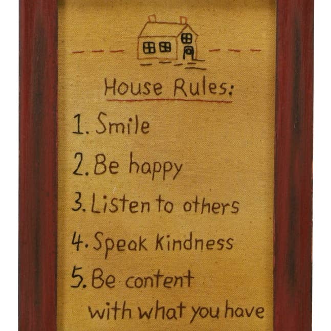 Costuras de Kathy - Regras da Casa por atacado de Instant Gifts International