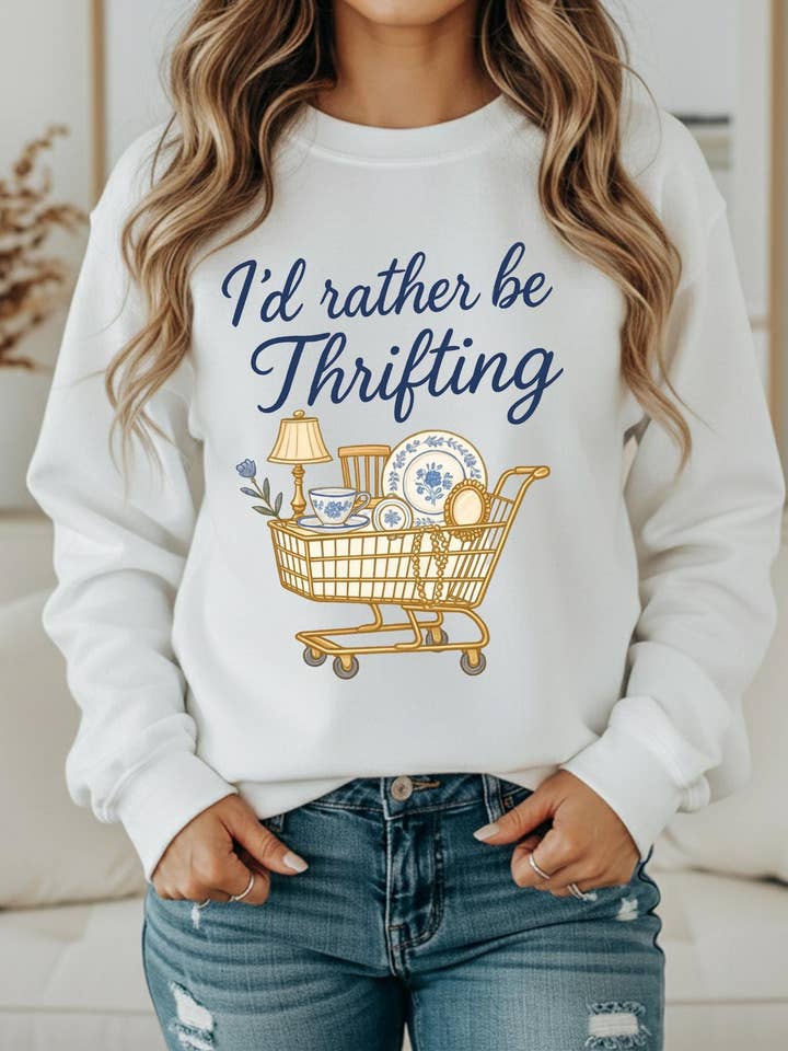 I'd Rather Be Thrifting Shirt for wholesale by SAMS Farm Charm