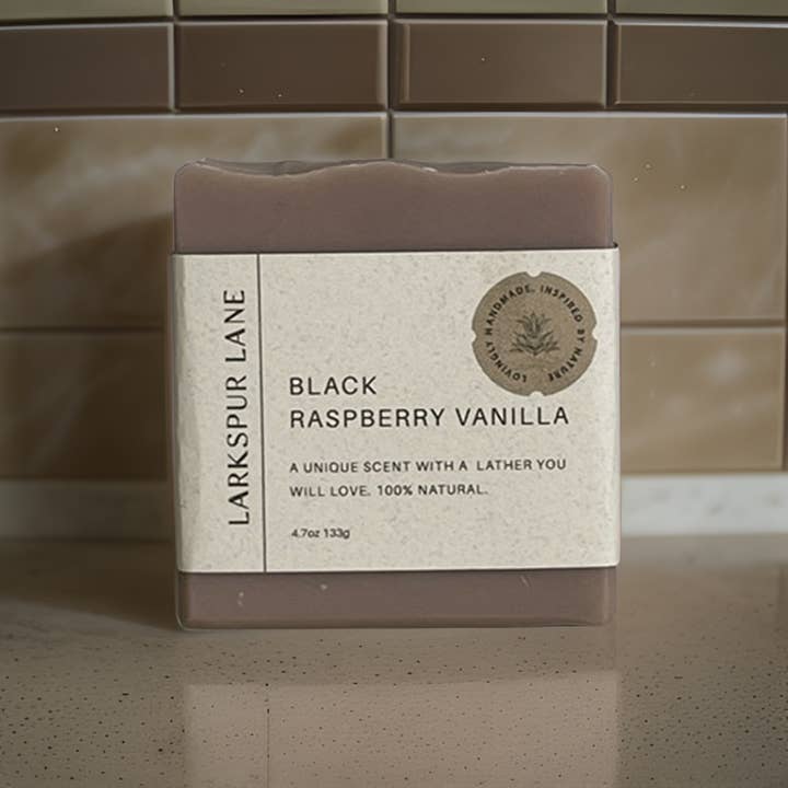 Larkspur Lane Soaps & Sundries LLC - Wholesale Bar Soap - Black Raspberry Vanilla Soap1