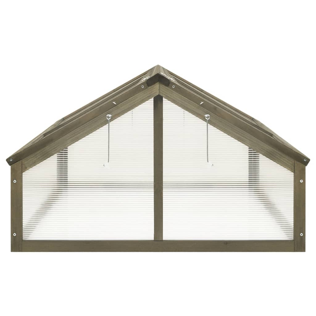 Greenwestons - Wholesale Outdoor ornament/decor - Green's Greenhouse Gray 44.8"x31.4"x19.6" Firwood3