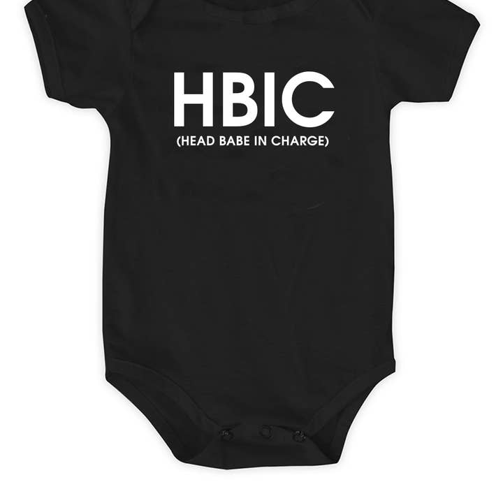 Head Babe in Charge Onesie for wholesale by Chez Gagné