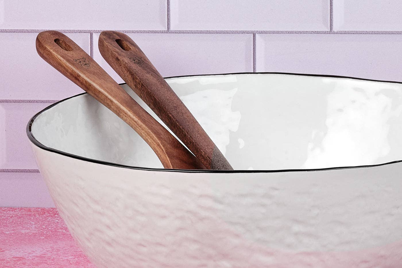 Björn - Vente Bol de service - Saladier PURE Ø24cm et Ø30cm - 2 pièces - Blanc Neige5