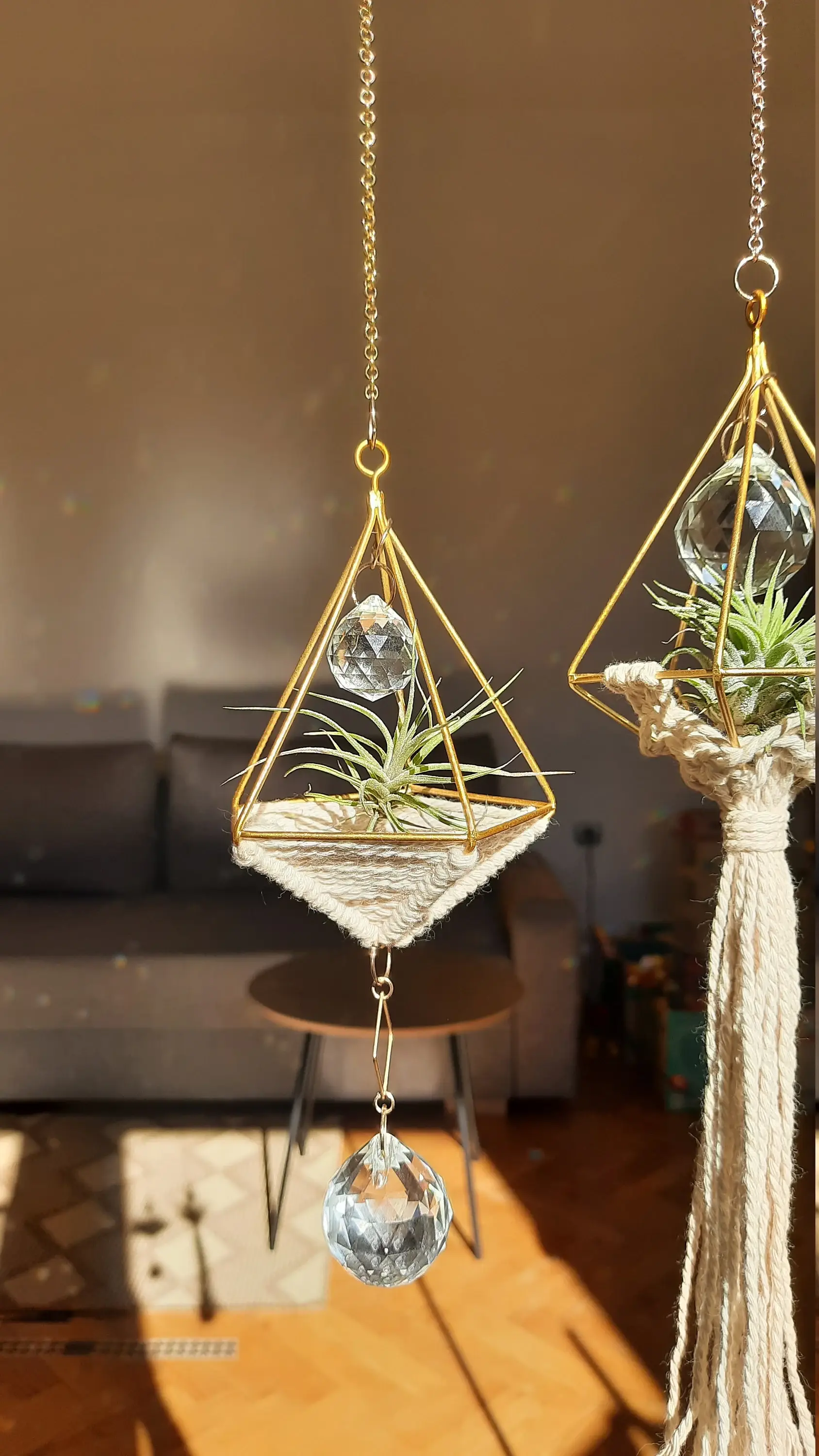 Salut Boho - Vendita all'ingrosso Acchiappasole - Porta Piante d'Aria con Cristalli Prism Rainbow Maker e Decorazione Suncatcher6
