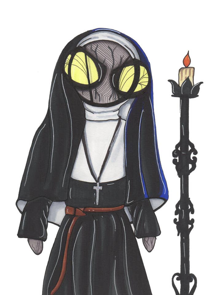 The Nun Art Print for wholesale by Harth Creations