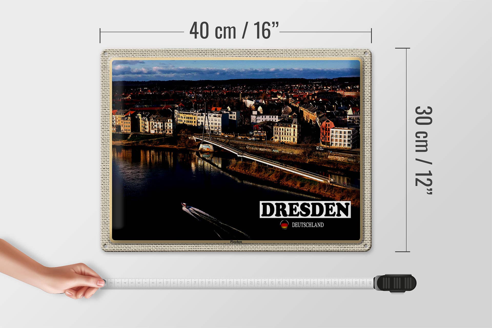 Femer - Wholesale Sign - Dresden Germany Pieschen 40 x 30 cm Tin Sign3