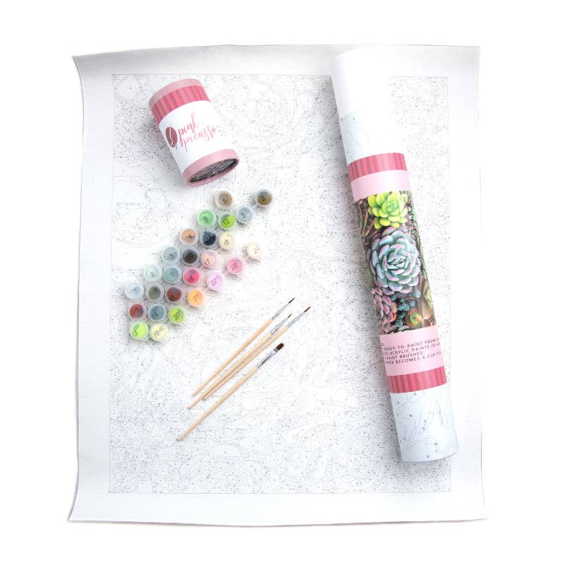 Pink Picasso Kits - Wholesale DIY Craft Kit - Sensitive Succulents2