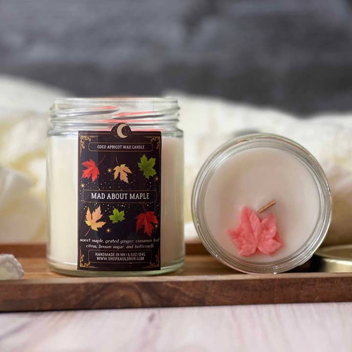 Mad about Maple Wooden Wick Candle for wholesale by Shop Kauldron