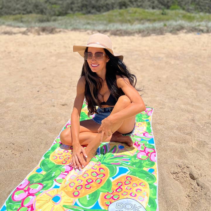 Sunday Sipper - Sand Free Towel for wholesale by Bok Beach Life AUSTRALIA