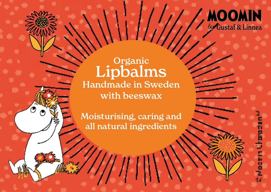 Gustaf och Linnea - Wholesale Retailer Display - Beauty & Wellness - Display card Moomin by G&L lip balm