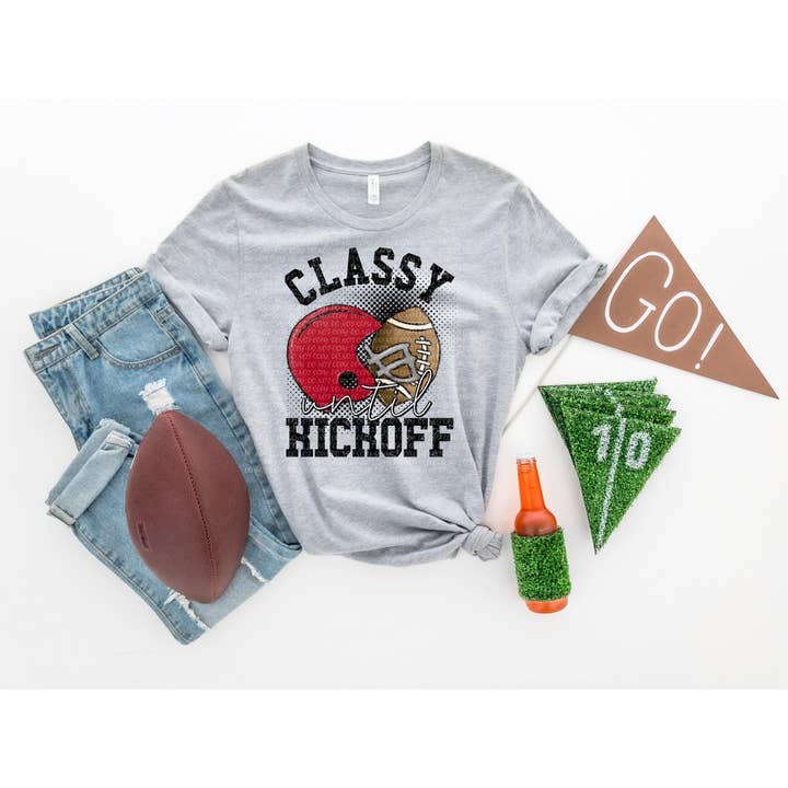 Classy until Kickoff Red Transfer Sheet for wholesale by PLT Wholesale