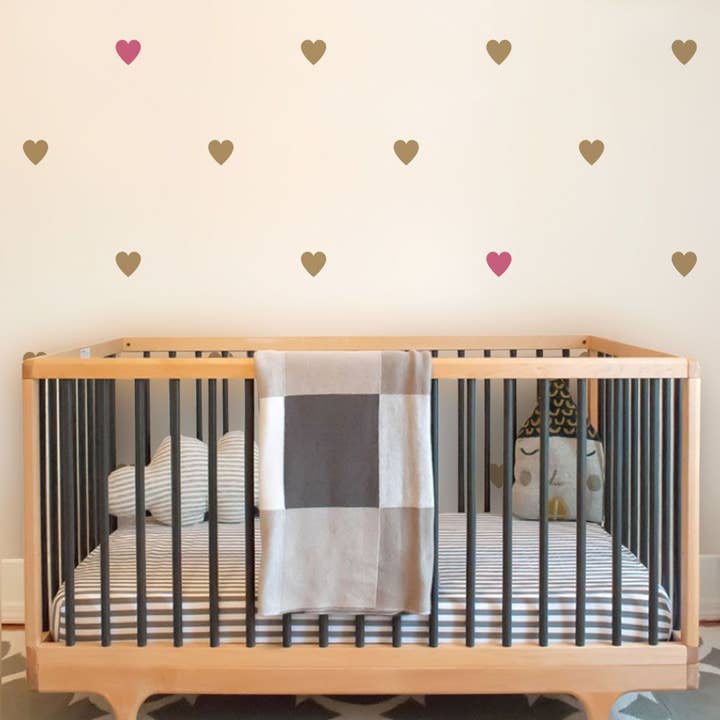 Simple Shapes - Wholesale Wall Decal/Stickers - Large Hearts Wall Decal1