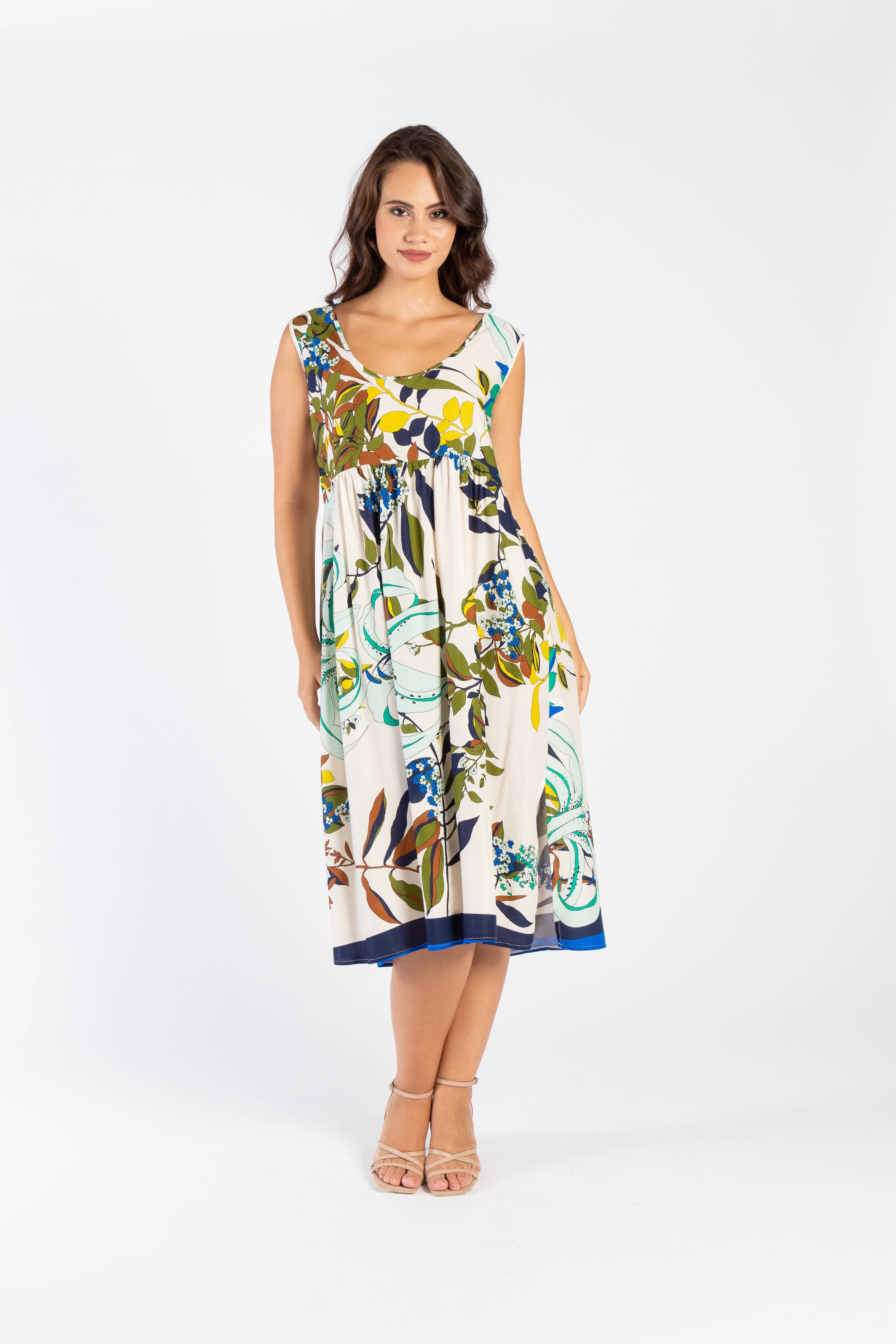 Clara G. - Vendita all'ingrosso Vestito - Donna - Vestito Viscosa 100% Fantasia Girocollo Con Goccia0